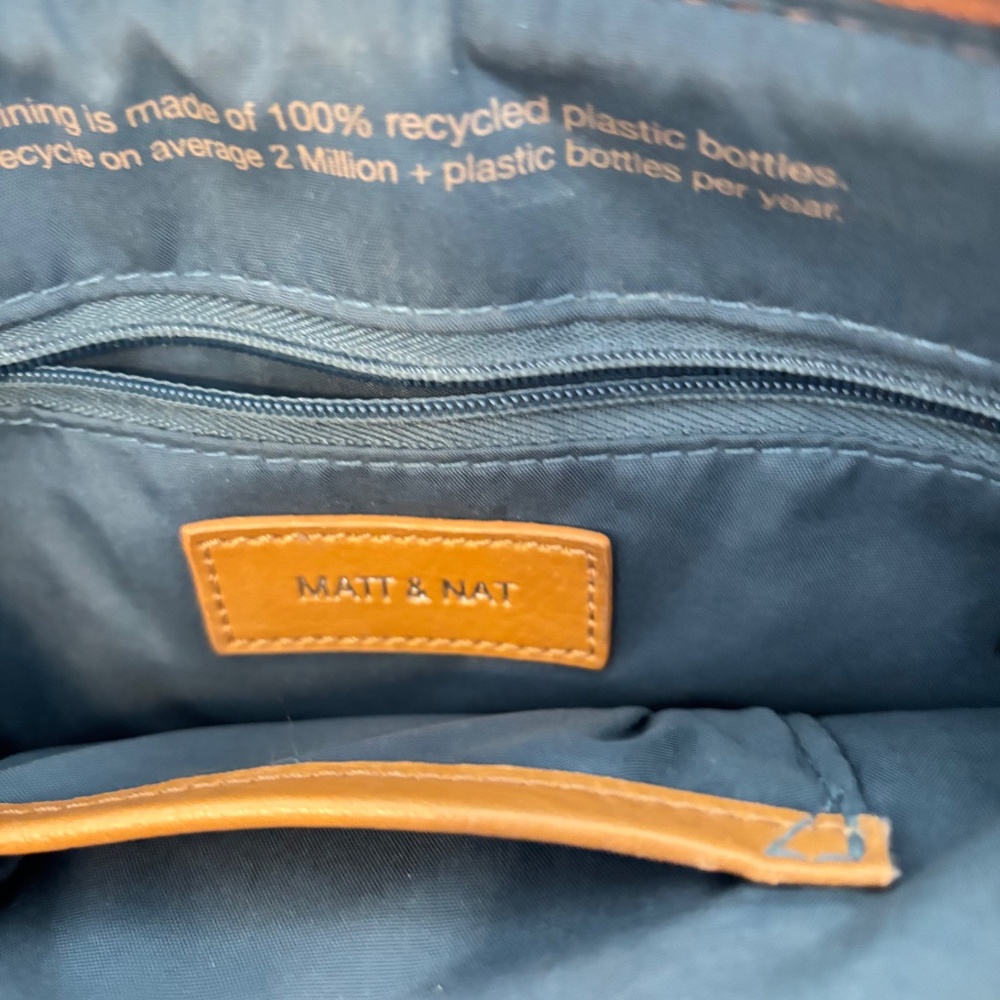 Matt and Nat Eeha Vegan Crossbody Bag Caramel/Tan - Picture 11 of 13